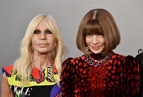 anna wintour donatella versace|Donatella Versace and Anna Wintour talk politics and fashion.